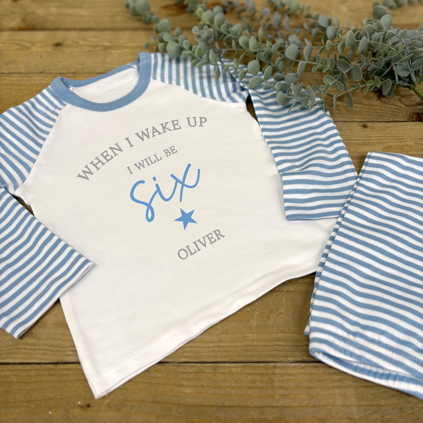 Children's Personalised Pyjamas - When I Wake Up Age
