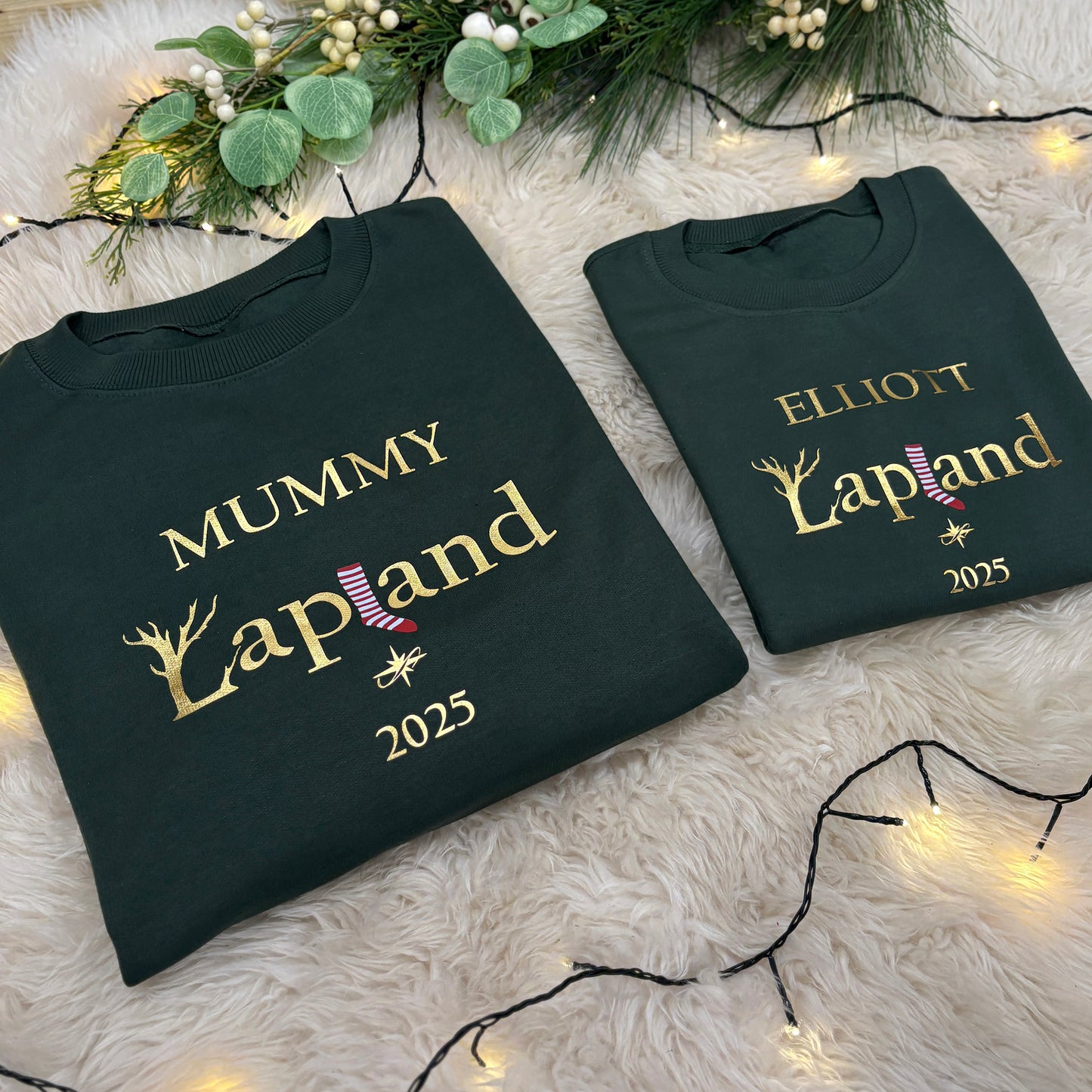 Personalised Family Christmas Jumper - Lapland Stocking