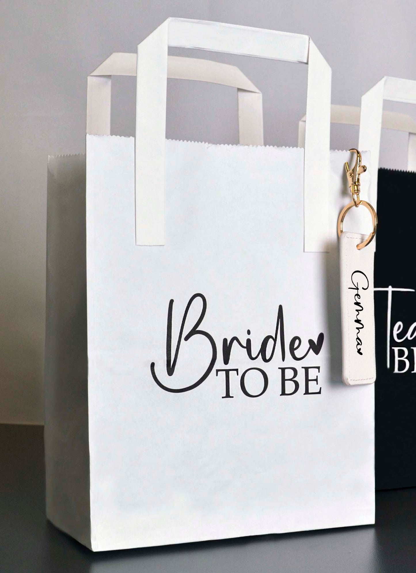 Team Bride Hen Party Bag And Personalised Bag Charm