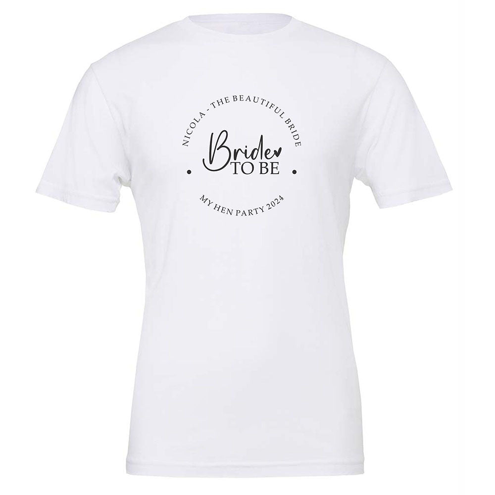 Personalised Team Bride Hen Party T-shirts