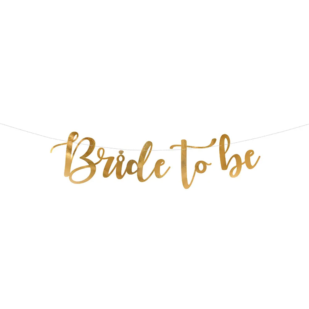 Bride to Be Gold Bunting