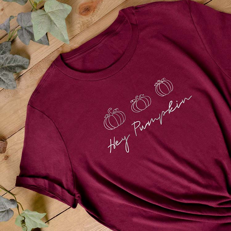 Hey Pumpkin T-Shirt - Ladies Cotton