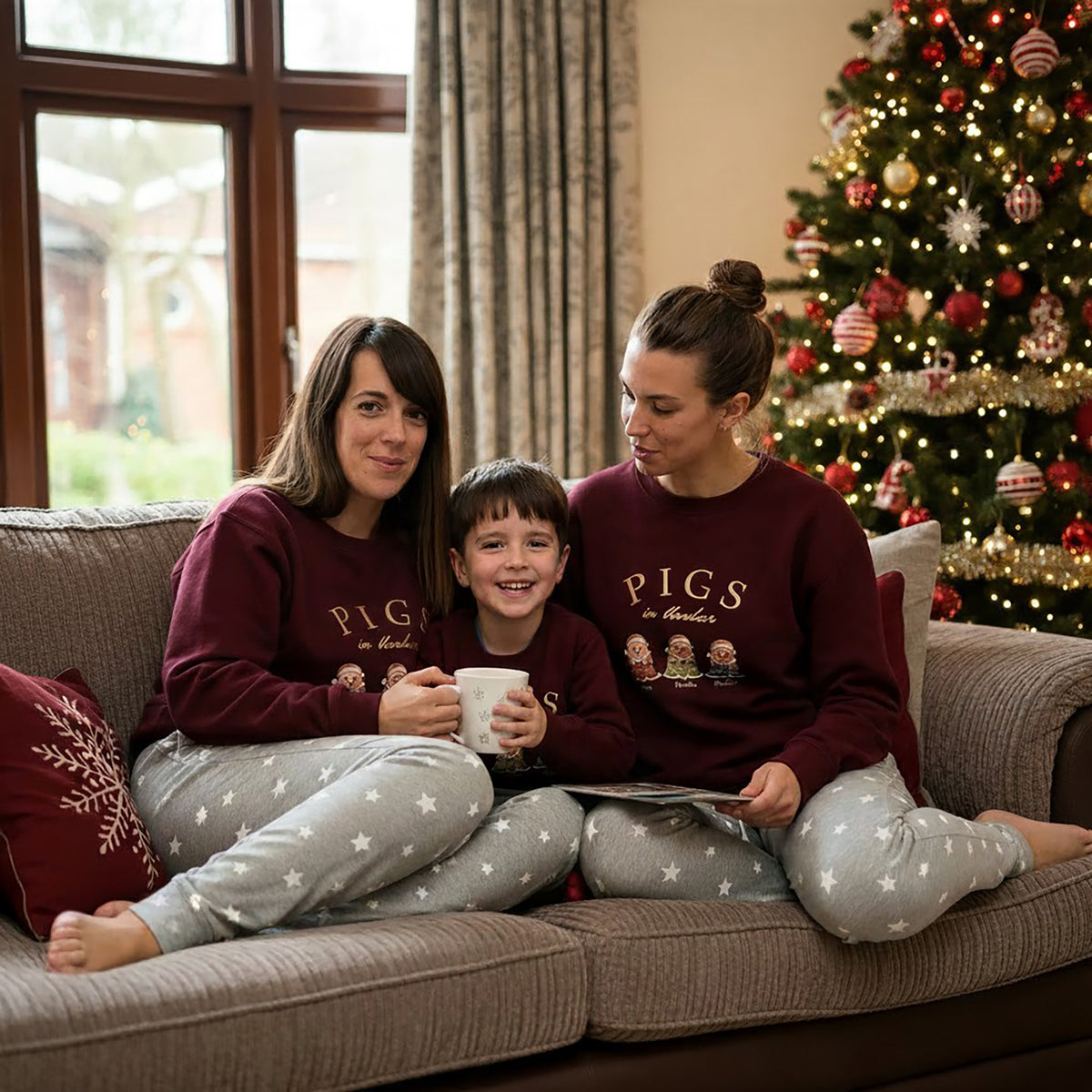 Personalised Pigs in Blankets Christmas Loungewear