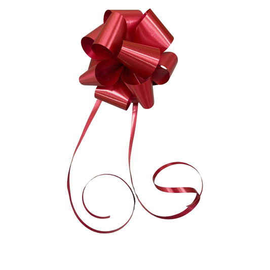 Burgundy Plain Handmade Wedding Car Door Bow