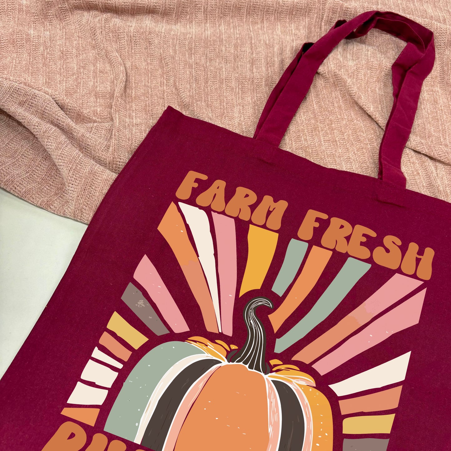 Farm Fresh Pumpkins Cotton Tote Bag