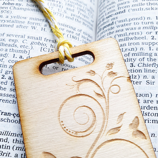 Personalised Wooden Bookmark - Butterfly