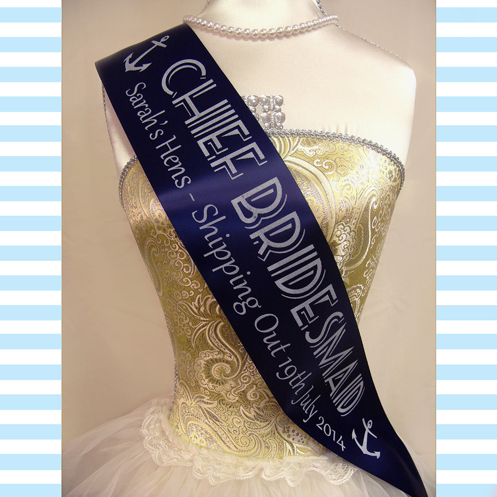 Sailor Theme Hen Night Sashes