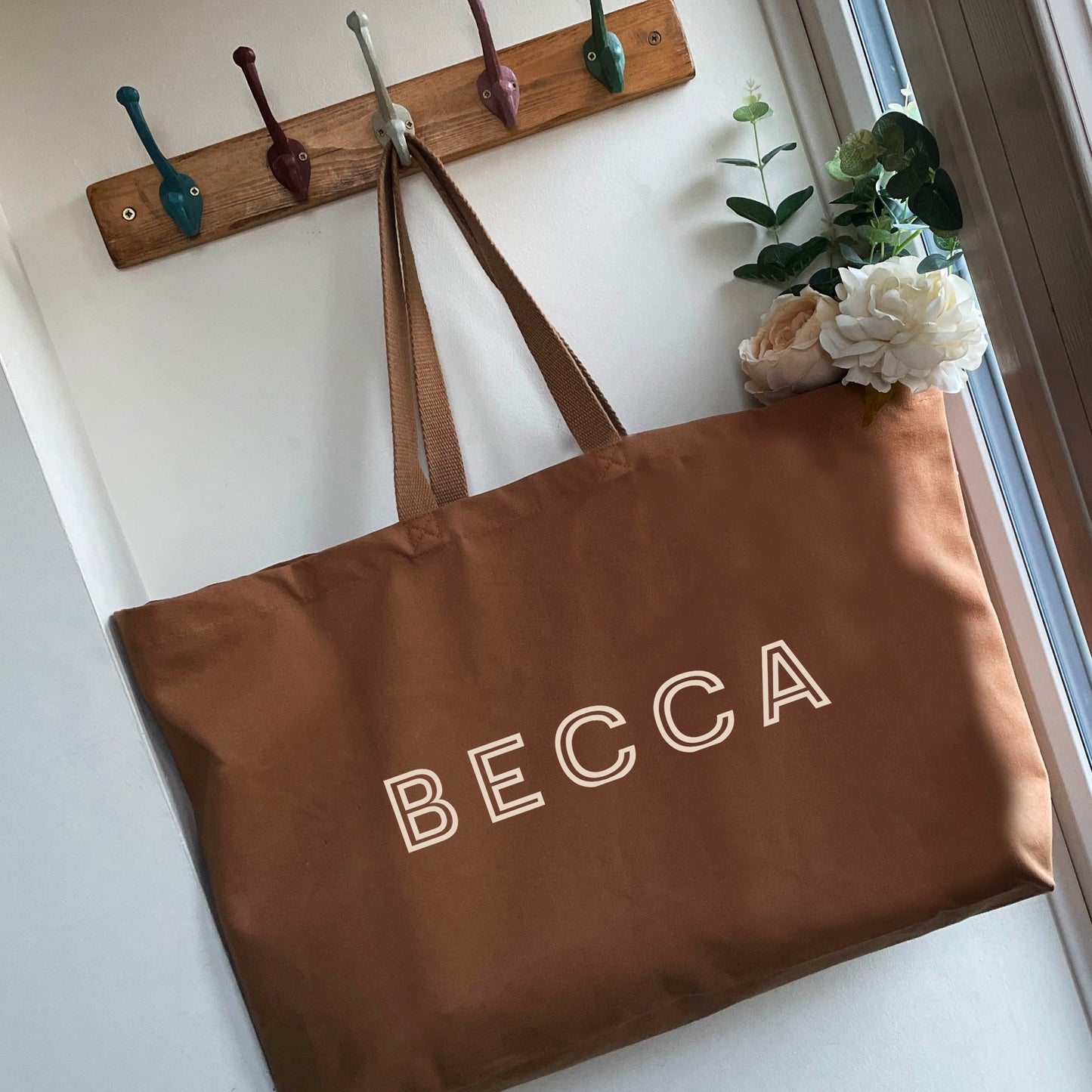 Oversized Tote Bag - Name