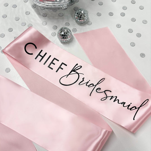 Bride Tribe Hen Party Sash - Chief Bridesmaid