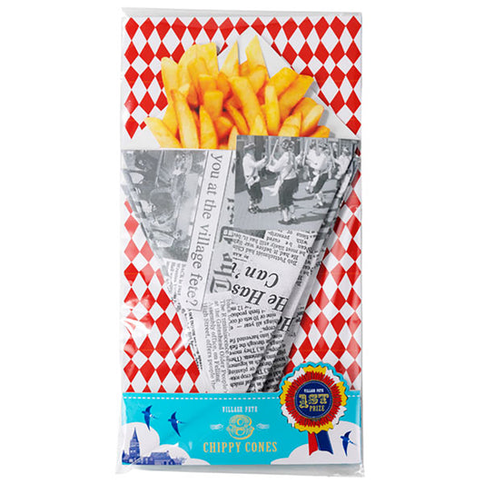 Village Fete Chip Cones x 8