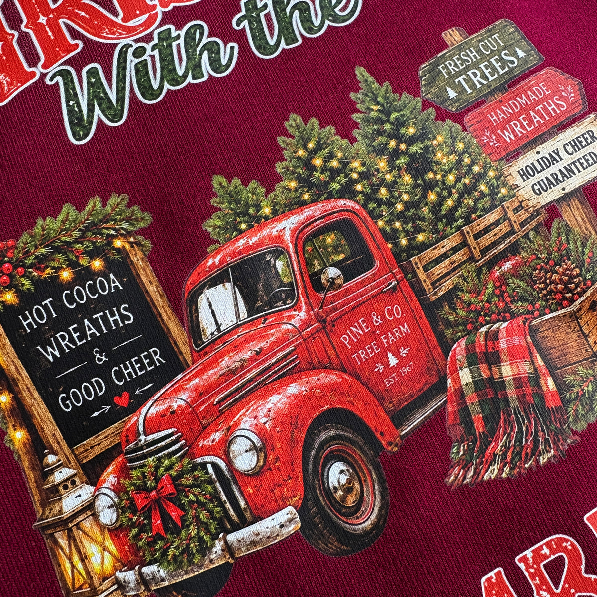Personalised Truck Family Christmas Loungewear