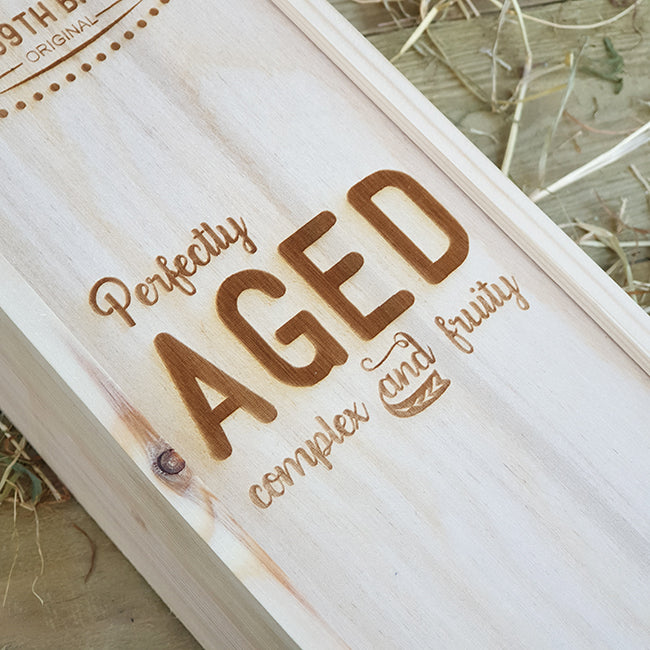 Personalised Wooden Bottle Box - Birthday