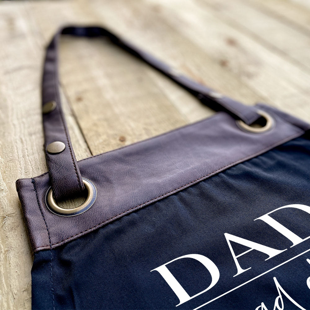 Personalised Faux Leather Apron - Head Chef