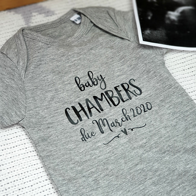 Personalised Baby Grow - Pregnancy Announcement