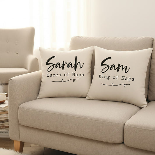 Personalised Cushion - 2 Line Couples Set