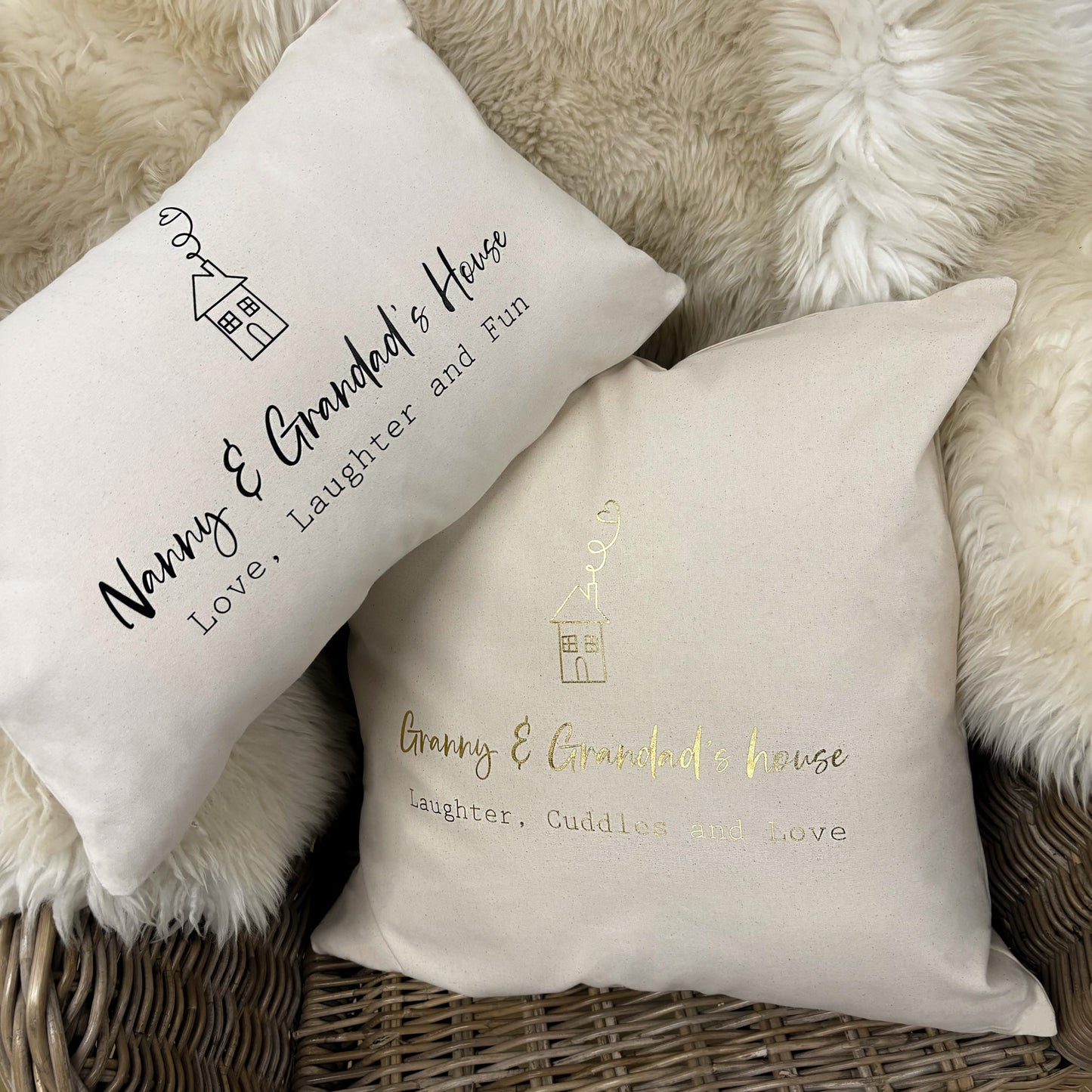 Personalised Cushion - Family House