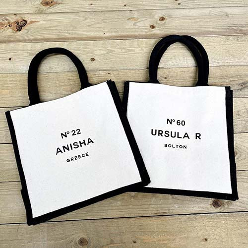 Personalised Jute Shopping Bag - Birthday