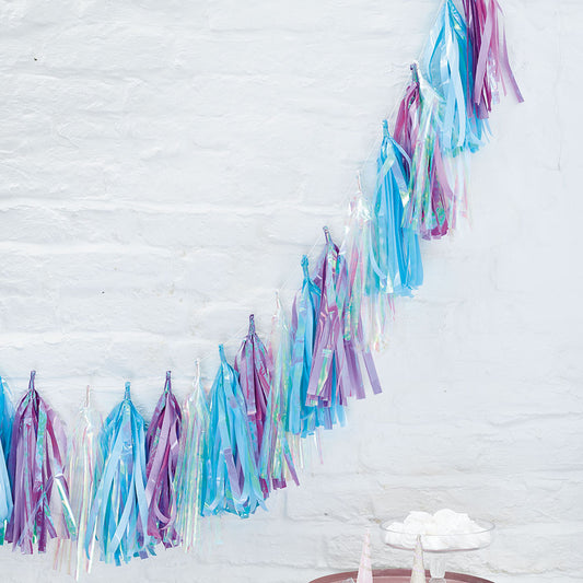 Iridescent Tassel Garland