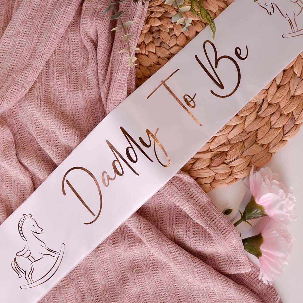 Personalised Rose Gold Baby Shower Sash