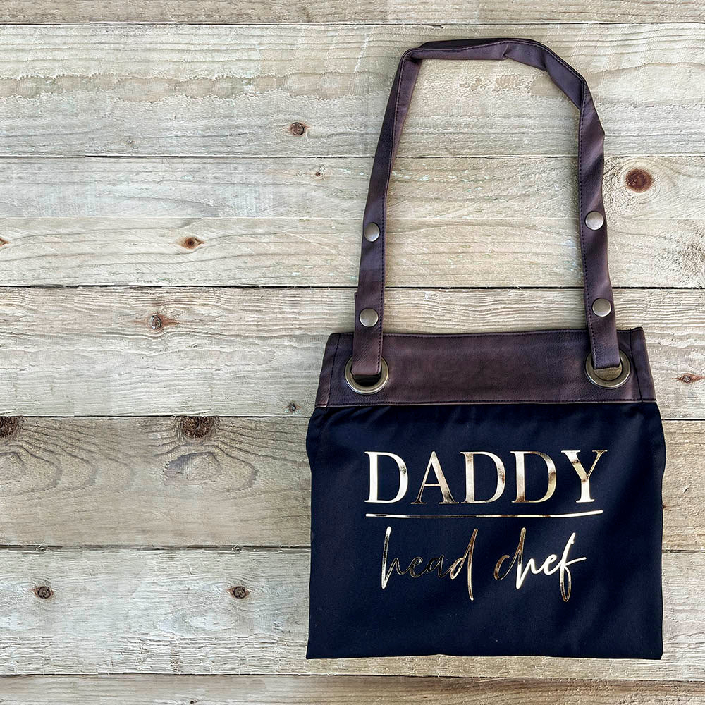 Personalised Faux Leather Apron - Head Chef