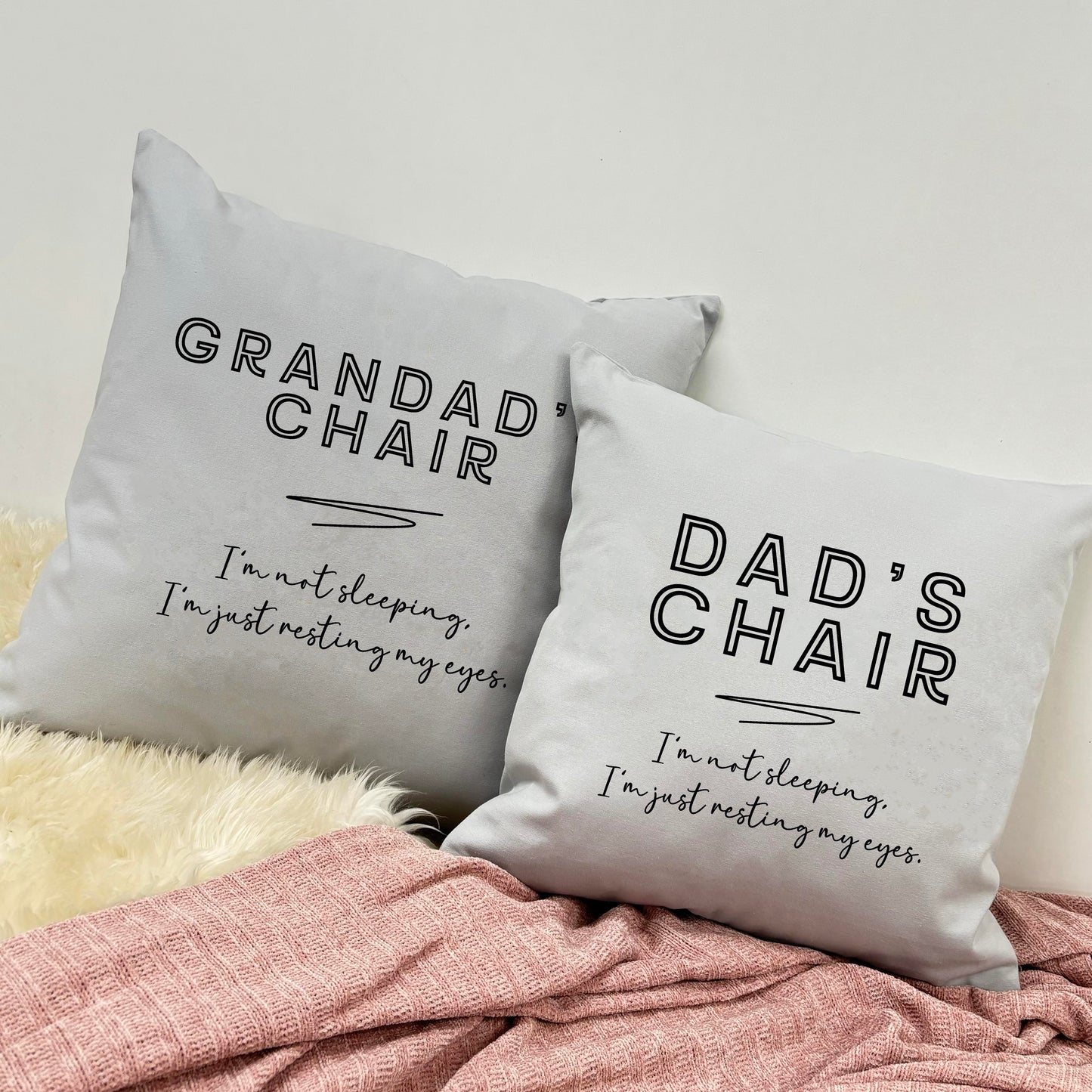 Personalised Cushion - I'm Not Sleeping, I'm Just Resting My Eyes