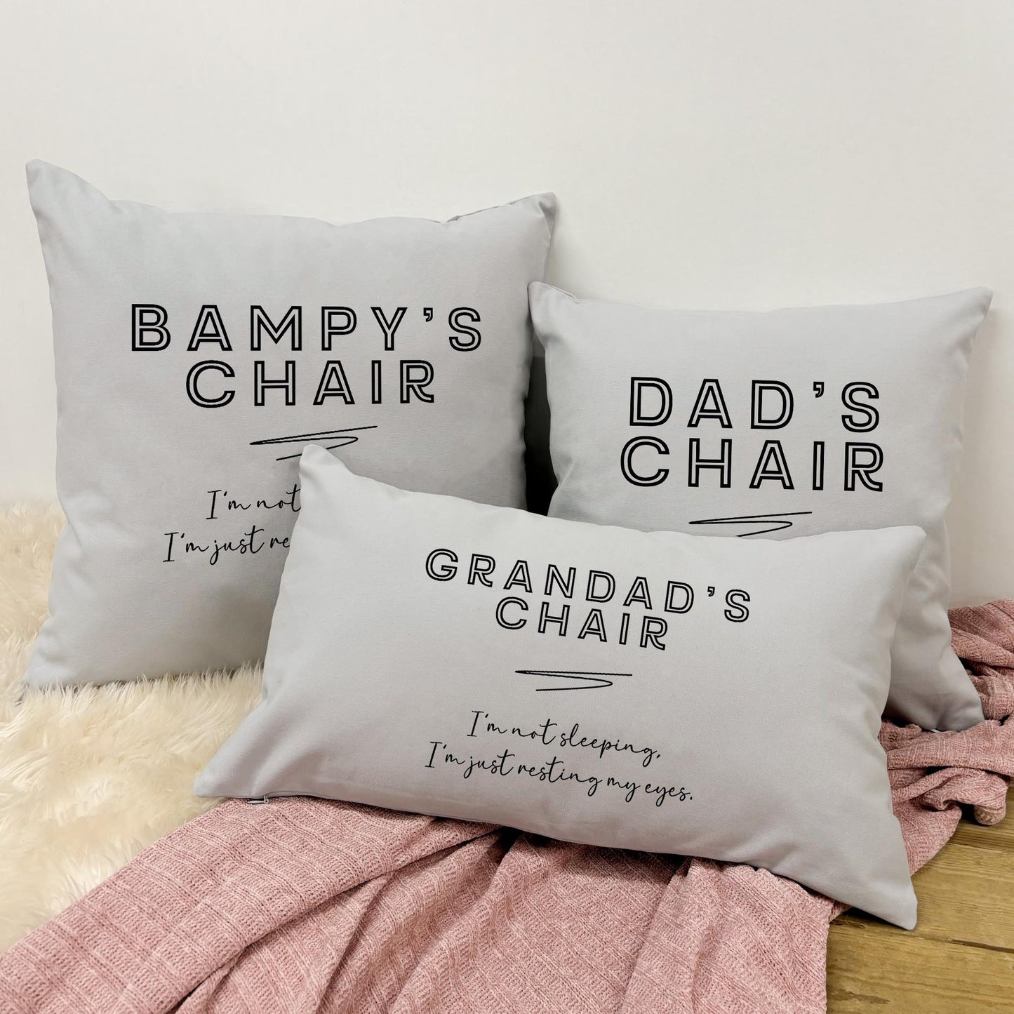 Personalised Cushion - I'm Not Sleeping, I'm Just Resting My Eyes