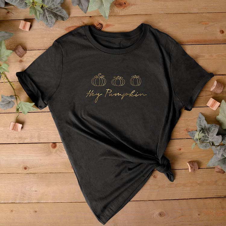 Hey Pumpkin T-Shirt - Ladies Cotton