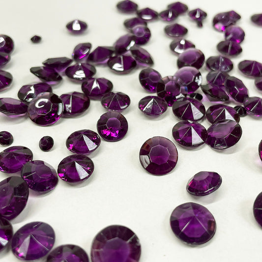 Deep Purple Table Crystals