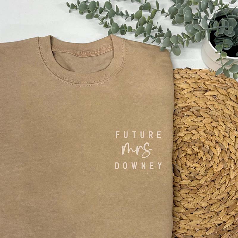 Personalised Bride Sweatshirt - Future Mrs