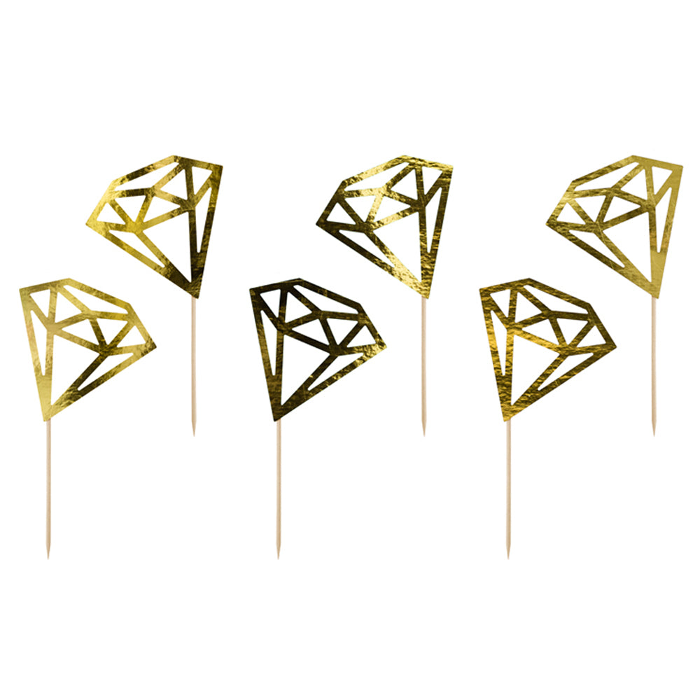 Diamond Cupcake Toppers