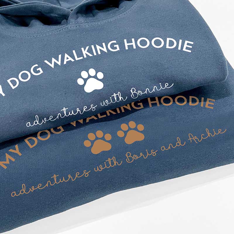 Personalised Dog Walking Hoodie