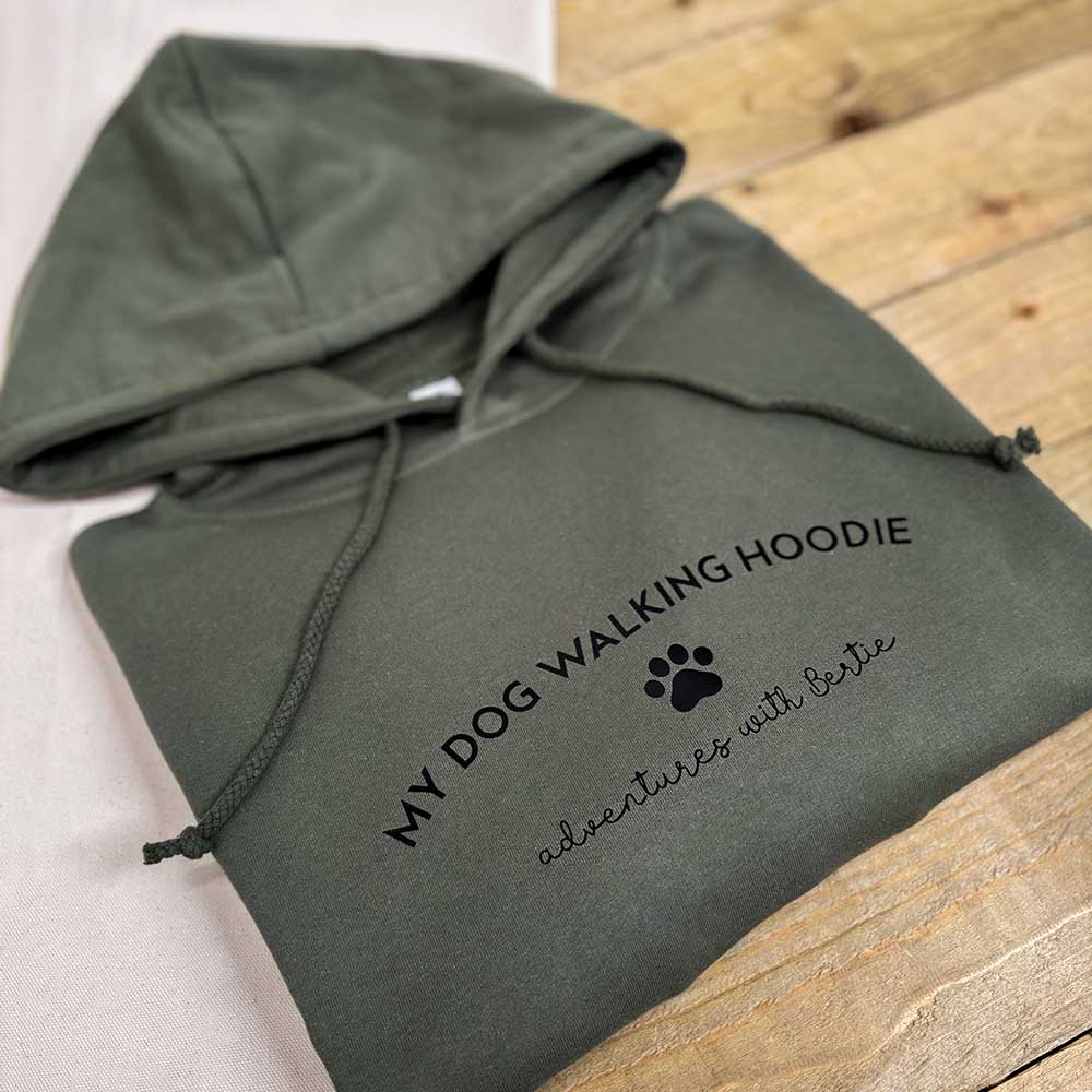 Personalised Dog Walking Hoodie