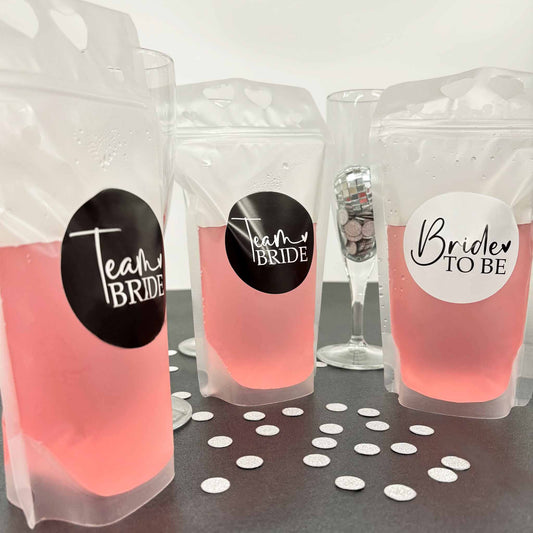 Team Bride Drink Pouches