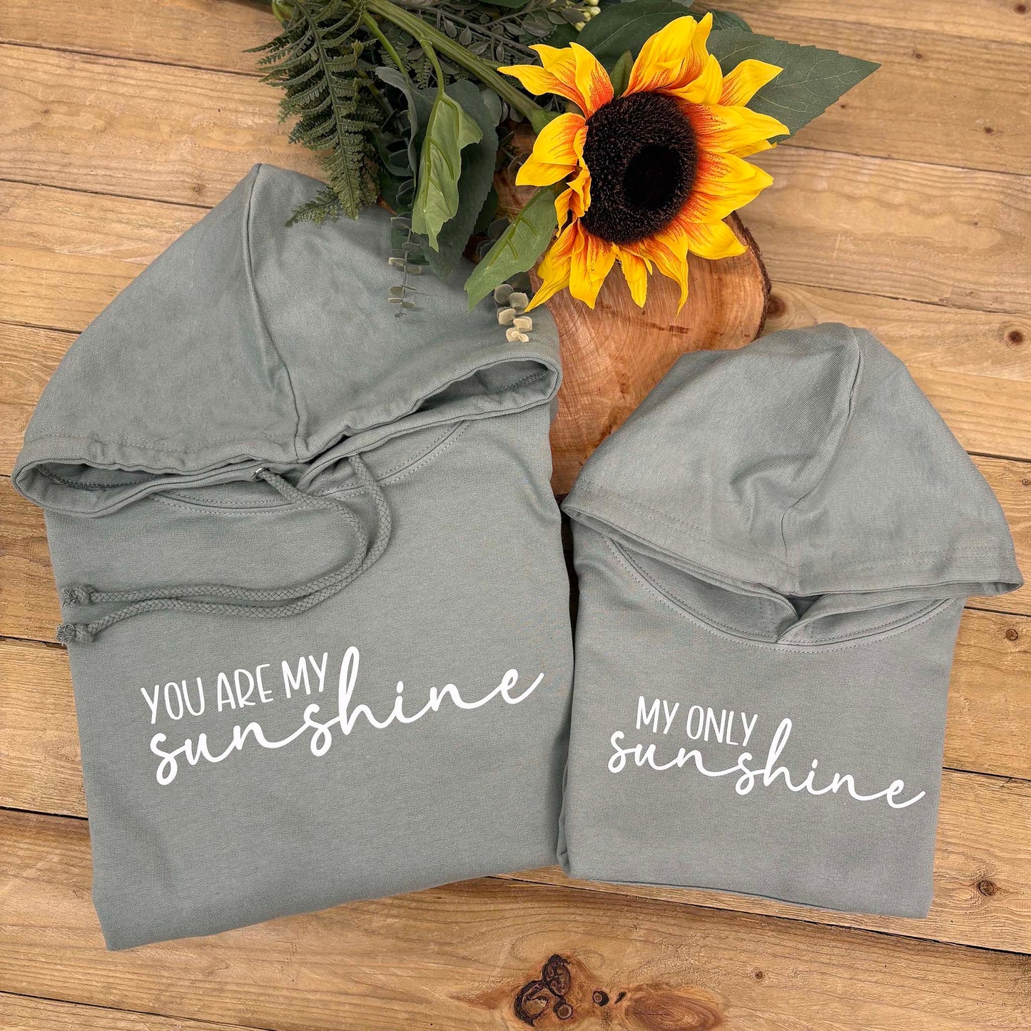 You Are My Sunshine - Parent And Child Hoodie Set