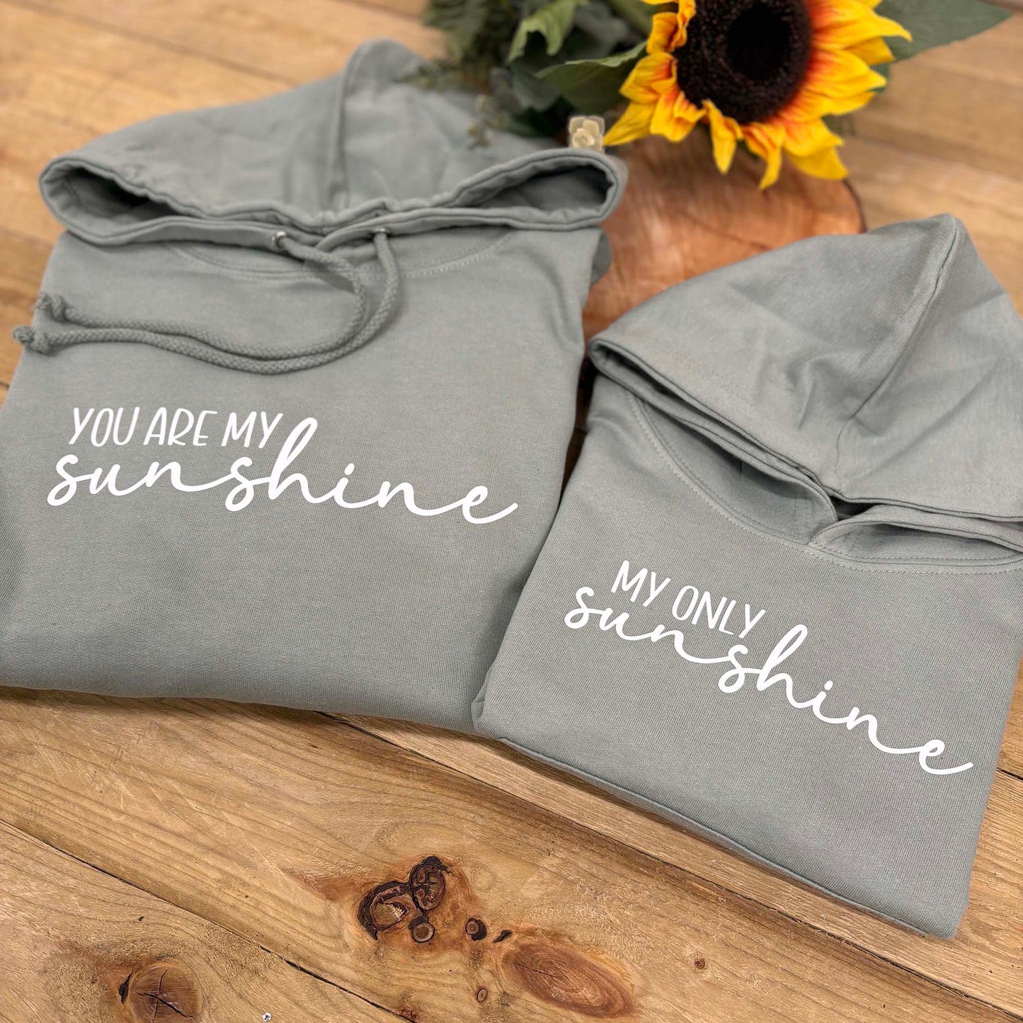 You Are My Sunshine - Parent And Child Hoodie Set