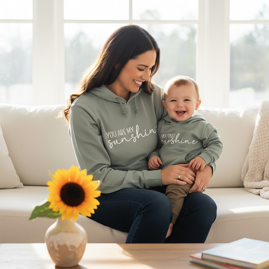 You Are My Sunshine - Parent And Child Hoodie Set