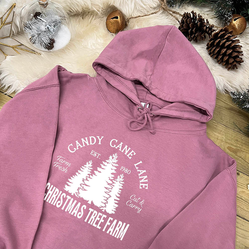 Personalised Family Christmas Hoodie - Christmas Tree Farm