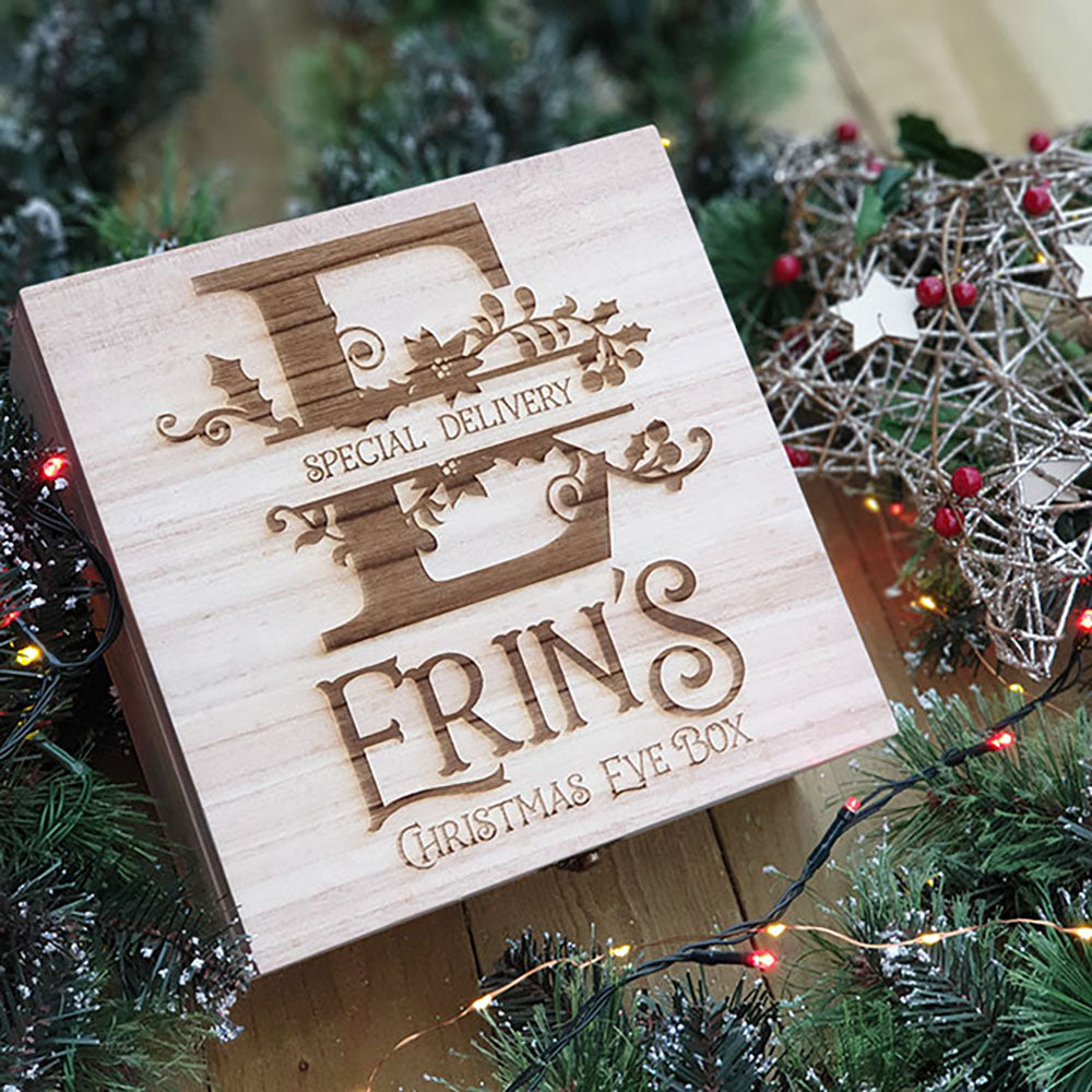 Personalised Christmas Eve Box – Monogram