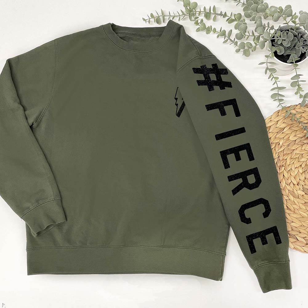 #FIERCE Glitter Sweatshirt