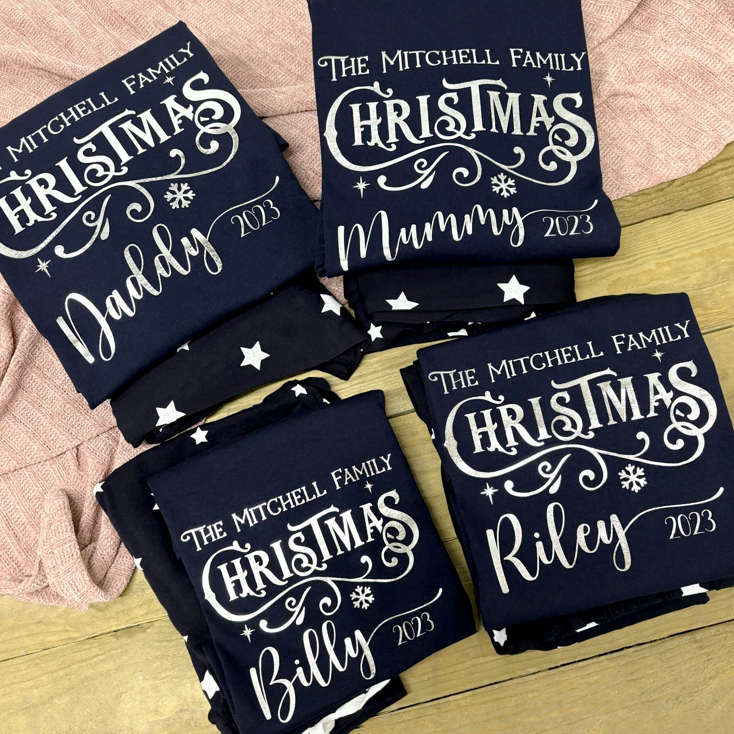 Personalised Family Christmas Pyjamas