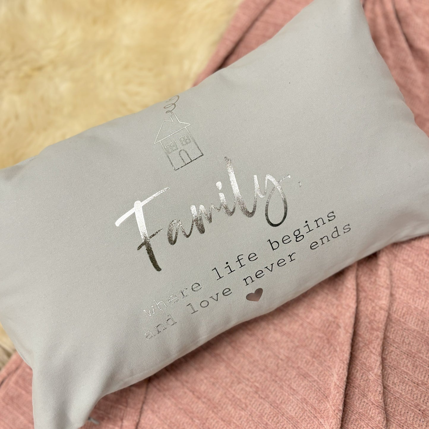 Personalised Cushion - Family House