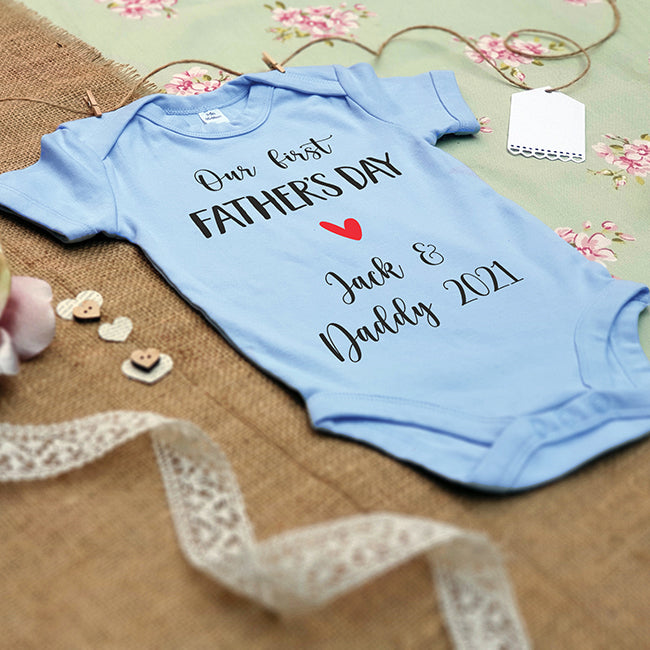 Personalised Baby Grow - Our First Father's Day