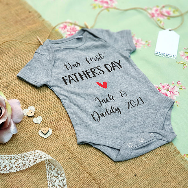 Personalised Baby Grow - Our First Father's Day