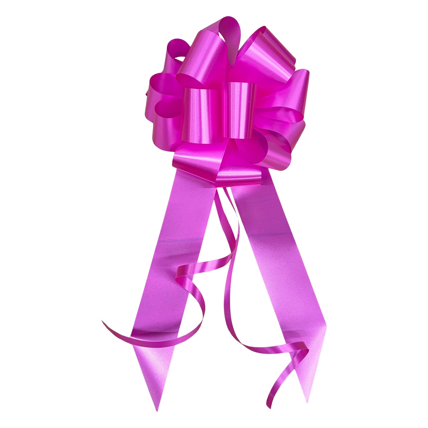 Fuchsia Plain Handmade Wedding Car Bonnet Bow