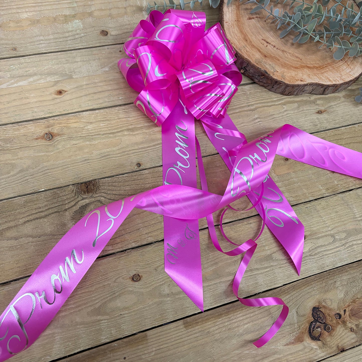Fuchsia Personalised Wedding Car Kit