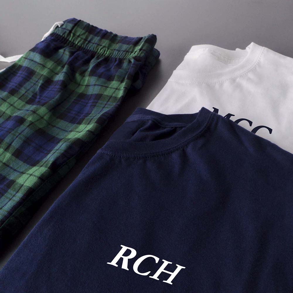 Men's Personalised Pyjamas - Initials