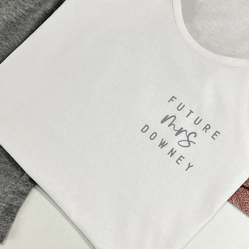 Ladies Personalised Pyjamas - Future Mrs Shorts Set