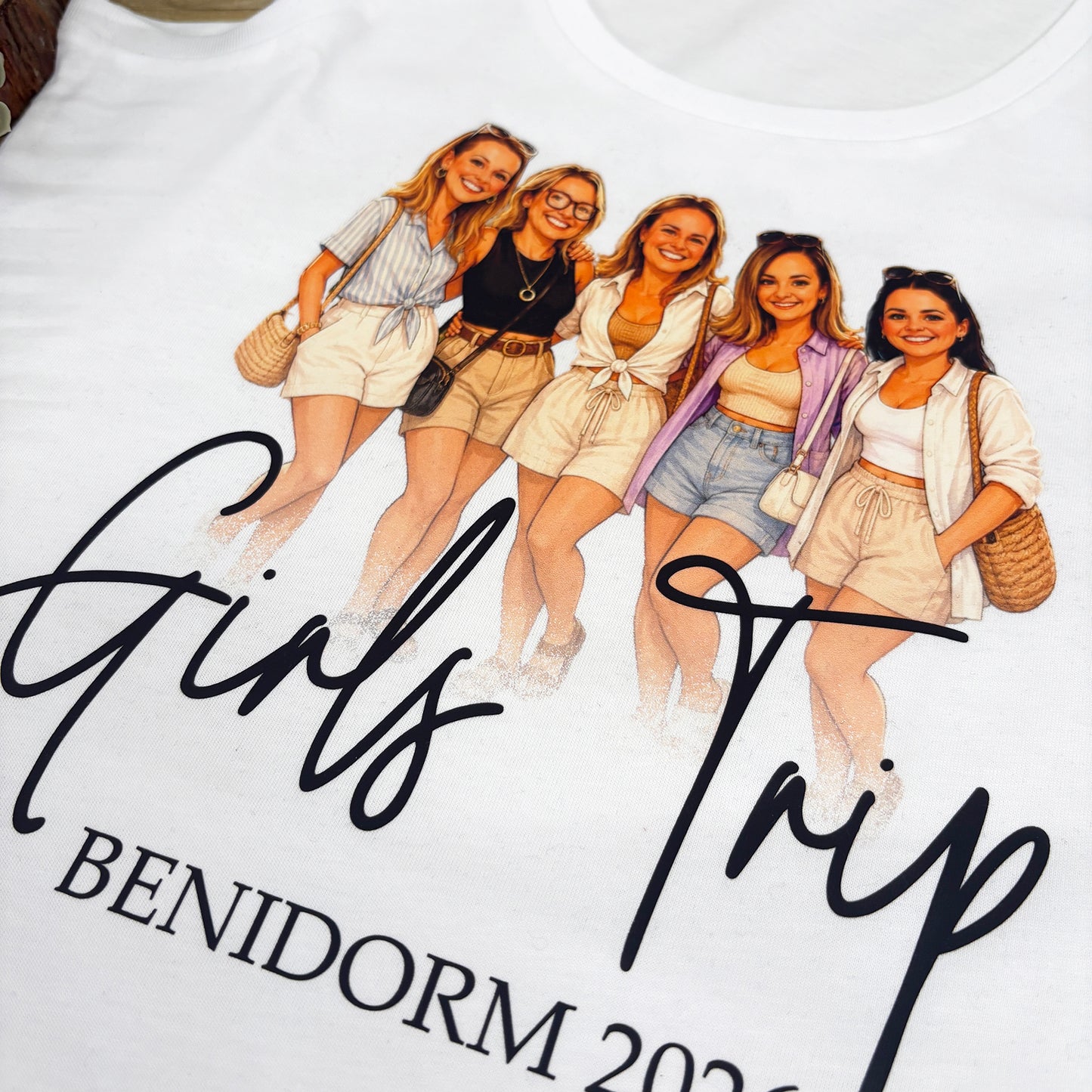 Personalised Photo Girls Trip Ladies Vest