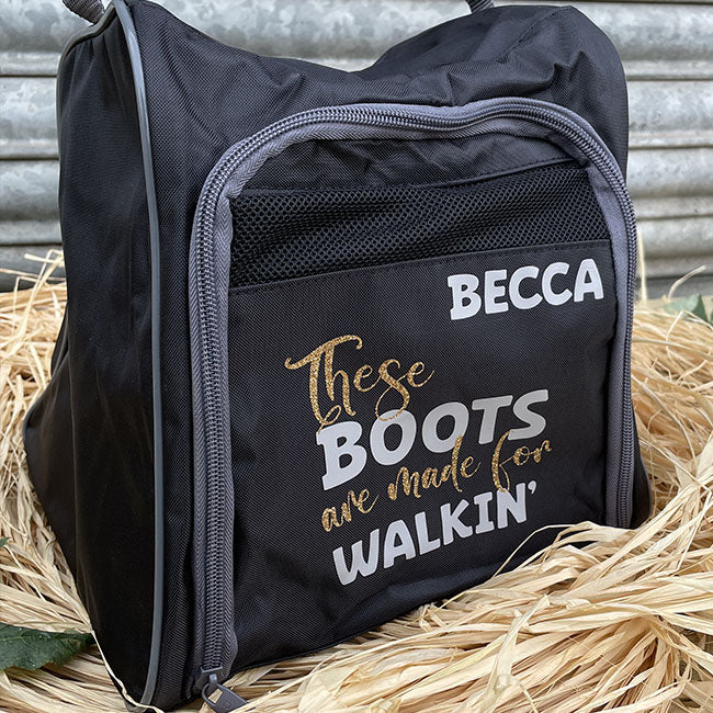 Personalised Walking Boot Bag