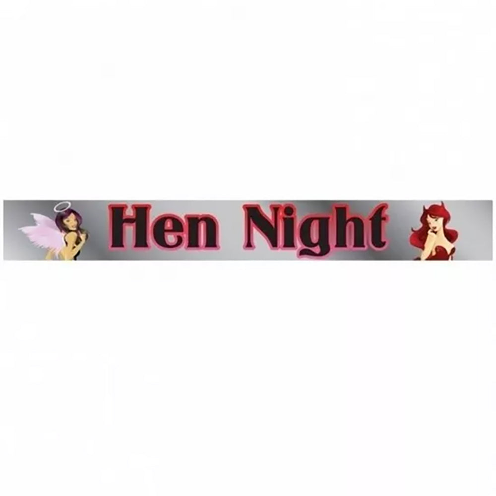 Hen Night Angel & Devil Foil Banner